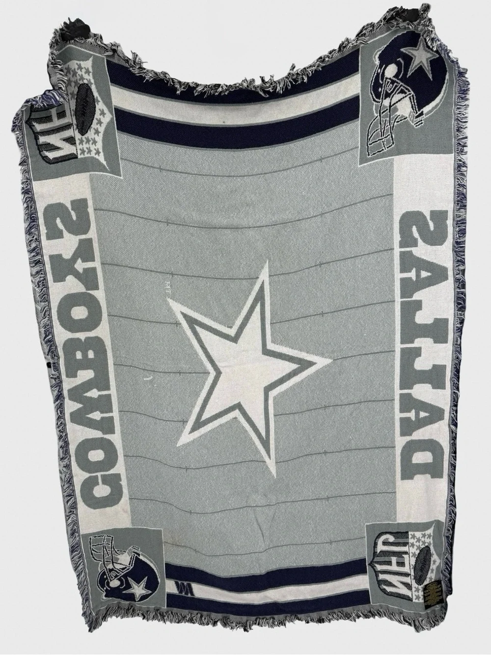 Chatham Dallas Cowboys Woven Throw Blanket | Gray / Navy / White | One Size